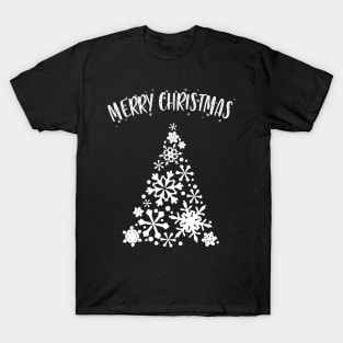 Merry Christmas Tree Snow T-Shirt